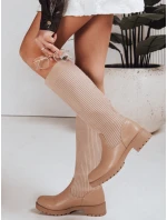 Dámské khaki ponožkové boty FashionStreet ZY1308