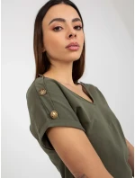 Dámská halenka TW BZ BL 1006.56 tmavá khaki