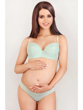 Dámská kojící podprsenka 3027 Mátová - LupoLine Dámská kojící podprsenka 3027 Mátová - LupoLine