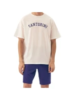 Pánské pyžamo Santorini 43173 white - HENDERSON Pánské pyžamo Santorini 43173 white - HENDERSON