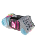 Skechers 6ks Dívčí froté no show S108265-GRY šedá 31-34