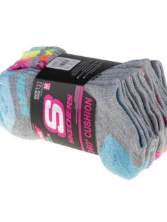 Skechers 6ks Dívčí froté no show S108265-GRY šedá 31-34