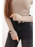 Dámská pruhovaná blůza s nařasením po straně fango