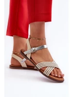 Ploché Dámské Sandály S.Barski MY923 Béžové