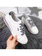 Dámské kožené tenisky PAW312 Bílá - Filippo Dámské kožené tenisky PAW312 Bílá - Filippo