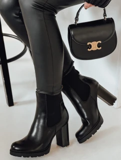 Dámské boty CHICMOVE na podpatku černé FashionStreet ZY0578