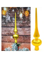 VÝŠKA VRCHOLU VÁNOČNÍHO STROMKU 25 CM ZLATÁ