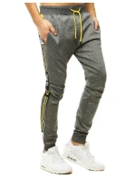 Pánské tmavě šedé tepláky FashionStreet UX2779
