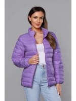 Světle fialová lehká dámská prošívaná bunda (58M23037-37)