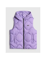 Dívčí bunda bez rukávů s kapucí 4F 4FJRSS26TVJAF355-51S dětská