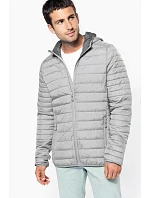 Kariban K 6110 Lehká pánská prošívaná bunda s kapucí 20.6110 marl dark grey Kariban K 6110 Lehká pánská prošívaná bunda s kapucí 20.6110 marl dark grey