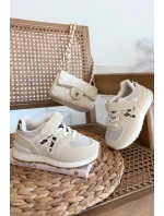 Dětské sportovní tenisky na suchý zip béžové Galisse