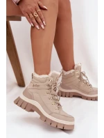 Zateplené dámské workery Lee Cooper LCJ-25-31-3910 Béžové