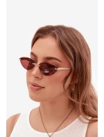 Dámské sluneční brýle s UV filtrem tmavě růžové