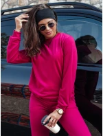 MILIAN fuchsiová dámská tepláková souprava FashionStreet AY1099 MILIAN fuchsiová dámská tepláková souprava FashionStreet AY1099