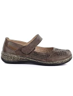 Dámská prolamovaná obuv na suchý zip fango Unisoft 7026