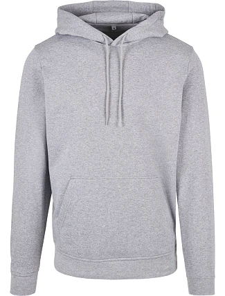 Build your Brand BB 001 Pánská mikina s kapucí 56.B001 heather grey Build your Brand BB 001 Pánská mikina s kapucí 56.B001 heather grey