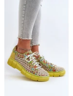 Dámské kožené polobotky Maciejka 05850-09 Limetkové