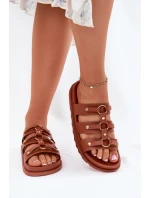 Dámské Pantofle S Pásky Camel Pasiriela