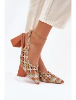 Sandály S Pletením Na Podpatku Mmultikolor Ebina Sandály S Pletením Na Podpatku Mmultikolor Ebina