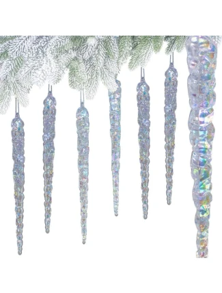 RAMPOUCHY - DUHOVÁ ZÁVĚSNÁ DEKORACE 17,5 CM 6 KS