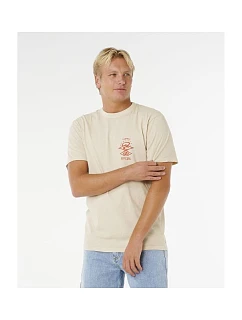Pánské tričko RIP CURL Search Icon Tee, béžové