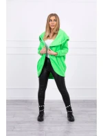 Bluza z krótkim suwakiem zielony neon Bluza z krótkim suwakiem zielony neon
