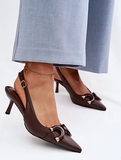 Sandály na podpatku model 229282 Step in style