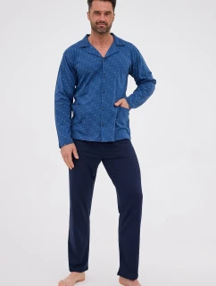 Cornette pyžamo 114/78 dlouhé/r 3XL-5XL pánské rozepínací