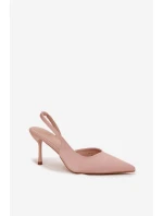 Pátečky s odhalenými patami Béžové Lenira