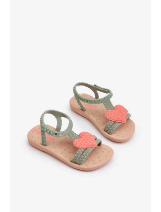 Dětské sandály se srdcem Ipanema My First Baby Green