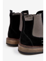 Pánské kotníkové boty Chelsea OO174154 Černá - Big Star Pánské kotníkové boty Chelsea OO174154 Černá - Big Star