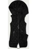 Černá dámská prošívaná vesta s kapucí S'West (B8339-1) Černá dámská prošívaná vesta s kapucí S'West (B8339-1)