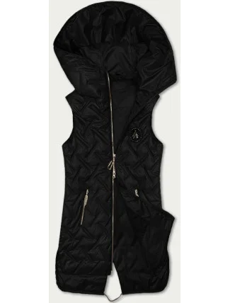 Černá dámská prošívaná vesta s kapucí S'West (B8339-1) Černá dámská prošívaná vesta s kapucí S'West (B8339-1)