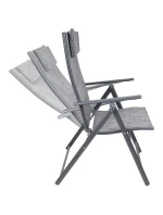 ZAHRADNÍ SEDADLA 57x68x106CM 2xTEXTLINE 7 POLOH SADA S OPĚRKOU HLAVY.2 ks