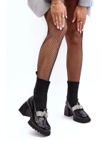 Dámské kotníkové boty na vysokém podpatku D&A Black