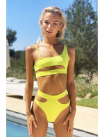 Dámské plavky Malibu Cut Out Bikini Lime - Hugz
