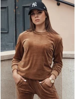 Dámský velurový komplet URBANVELVET hnědý FashionStreet AY1062