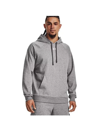 Pánská mikina Under Armour Rival Fleece Hoodie, šedá, 1379757 025 L