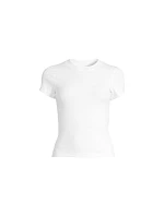 Dámské tričko CASALL Defined Rib Tee, bílá barva Dámské tričko CASALL Defined Rib Tee, bílá barva