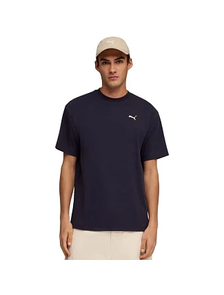Pánské tričko Puma ESS Elevated Relaxed Tee, tmavě modré, 692018 16, pánské Pánské tričko Puma ESS Elevated Relaxed Tee, tmavě modré, 692018 16, pánské