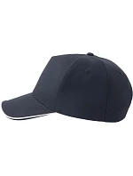Atlantis Headwear Recy Five Piping 5 panelová sandwich kšiltovka 33.0282 navy/white