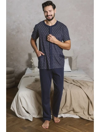 Italská móda Ricardo c.r. long sp. barva:print/blue