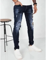 Pánské tmavě modré džínové kalhoty FashionStreet UX4148