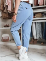 Dámské kalhoty chinos s páskem RELCIX modré FashionStreet UY2586