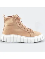 Béžové šněrovací boty (XA060) Béžové šněrovací boty (XA060)