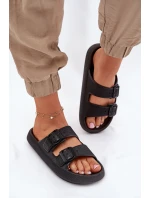 Dámské Sandały Na Platformě S Přezkami Černé Nitiana