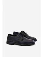 Pánské elegantní černé polobotky Calven Pánské elegantní černé polobotky Calven