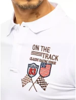 FashionStreet bílá vyšívaná polokošile PX0452