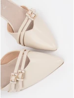 Pěkné dámské Jasnobeżowy lodičky na jehlovém podpatku Pěkné dámské Jasnobeżowy lodičky na jehlovém podpatku